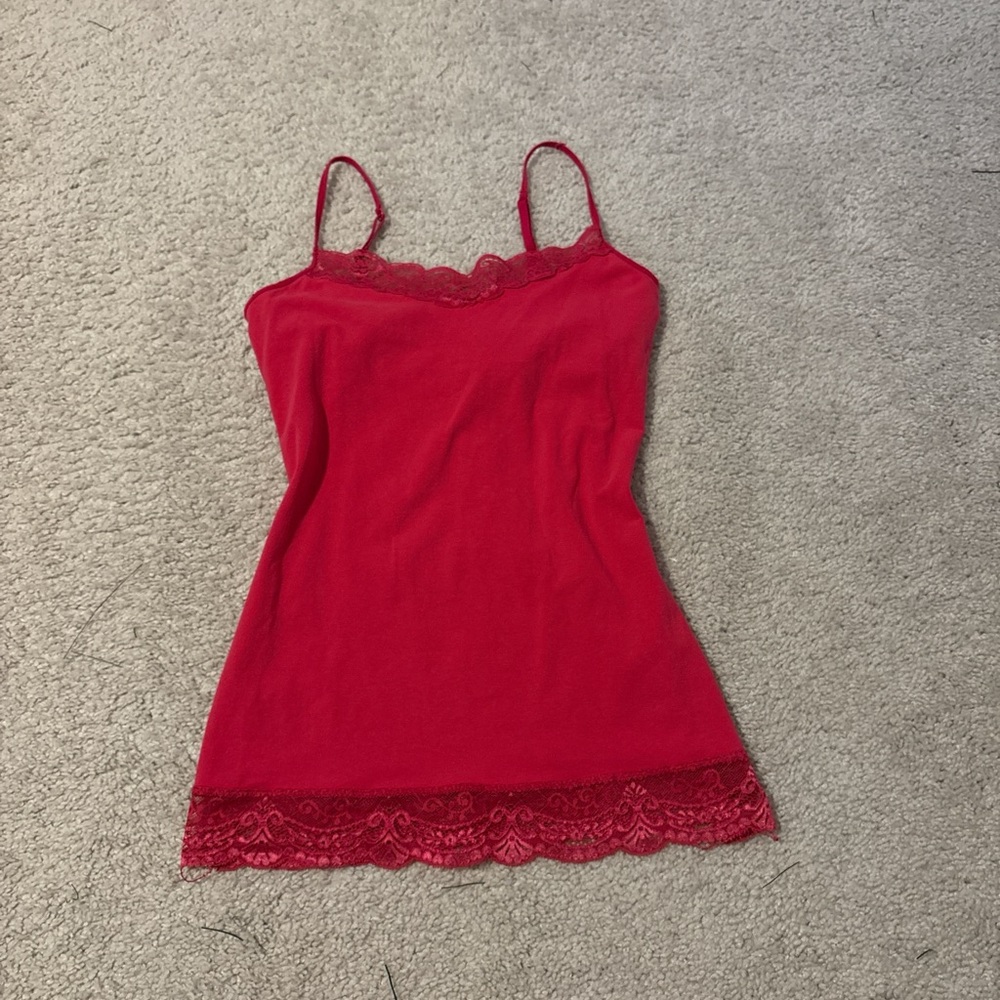 2000s Express Pink Lace Camisole